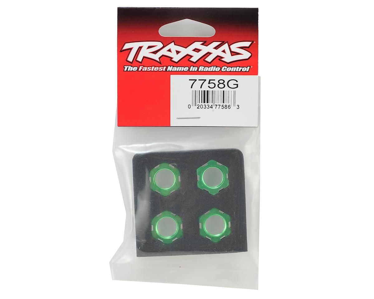 Traxxas X-Maxx 17mm Splined Wheel Nut (Green) (4)
