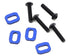 Traxxas X-Maxx / XRT Motor Mount Washers Blue (4)