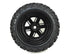 Traxxas X-Maxx Pre-Mounted Tires & Wheels (Black Chrome) (2)