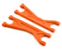 Traxxas X-Maxx Heavy-Duty Upper Suspension Arm (2) (Orange)