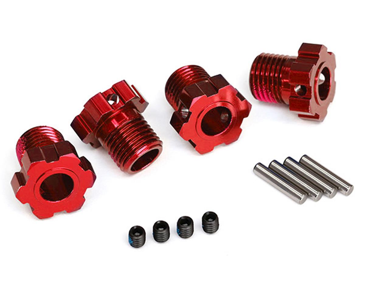 Traxxas 17mm Splined Wheel Hub Hex (Red) (4)