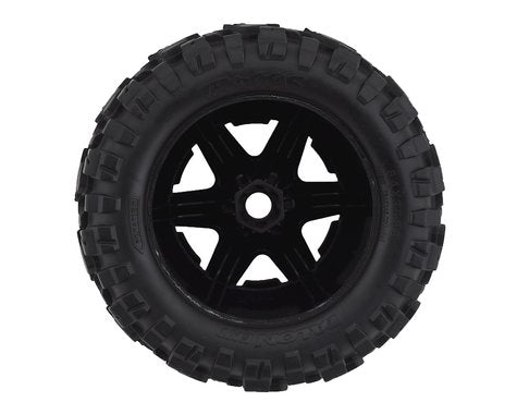 Traxxas Talon EXT 3.8" Pre-Mounted E-Revo 2.0 Tires w/17mm Hex (2) (Black)
