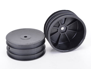 Schumacher 4wd Front Wheels (Hex) - (Black) - Off Road - pr U4495 - RACERC