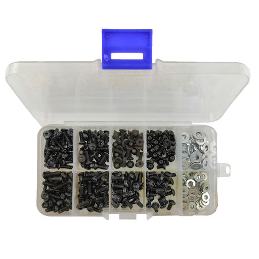 180pcs M3 Flat & Round Head Screws Set Accessories Box for RC Car 10.9 high-strengt screw Remote Control RC Part