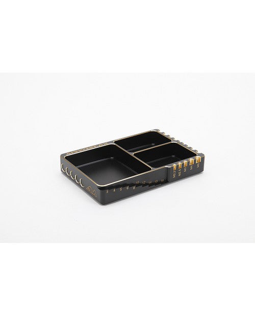 ARROWMAX Multi Alu Case For Screws (120X80X18MM) Black Golden - AM-171063 - RACERC