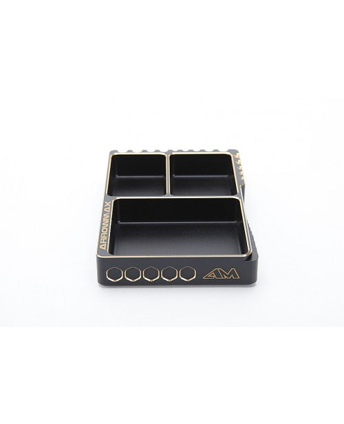 ARROWMAX Multi Alu Case For Screws (120X80X18MM) Black Golden - AM-171063 - RACERC