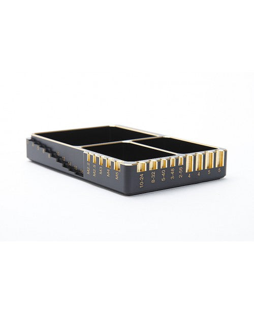 ARROWMAX Multi Alu Case For Screws (120X80X18MM) Black Golden - AM-171063 - RACERC