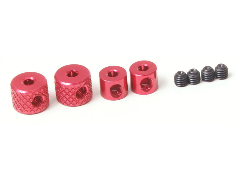 THE Linkage Collars, 3 Big, 1 Small (Red) - RACERC
