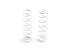 THE JQ Products Rear Springs Grey, Medium Hard 8.25 Coils, 85mm Long - RACERC